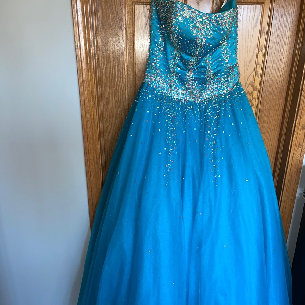 Tiffany Corset Lace Up Prom Dress